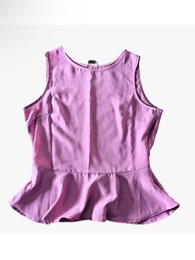 Ali & Kris Sleeveless Peplum Top - Pink Purple Blouse